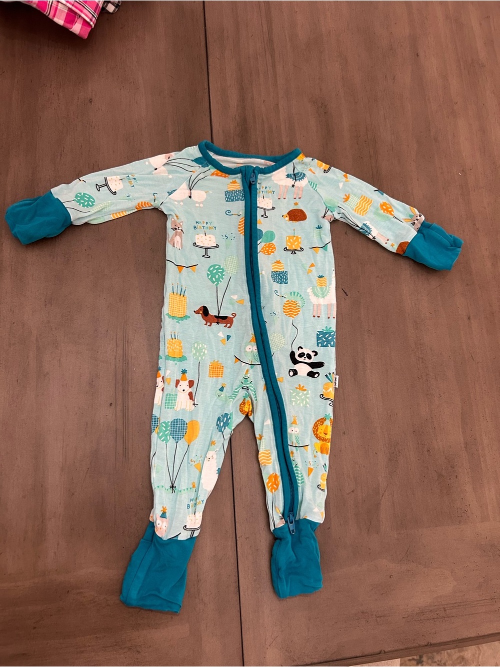 🎂 Little Sleepies Bamboo Happy Birthday Zippy — Newborn